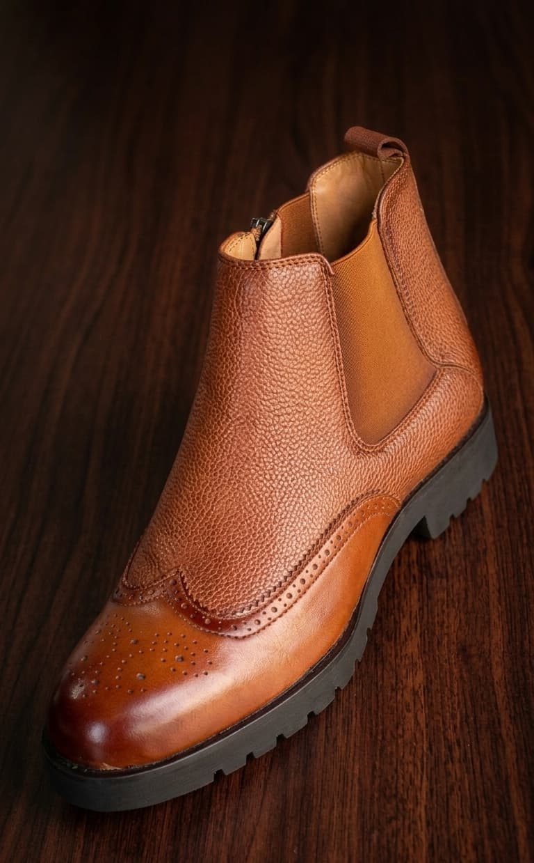 Brown Leathered executive timberland