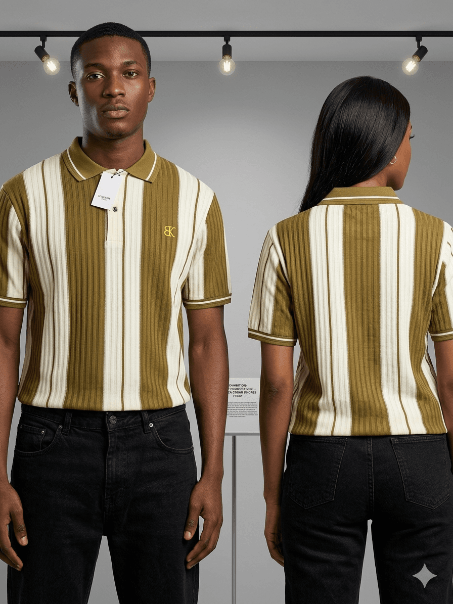 Solid Gradient Stripe Shirt