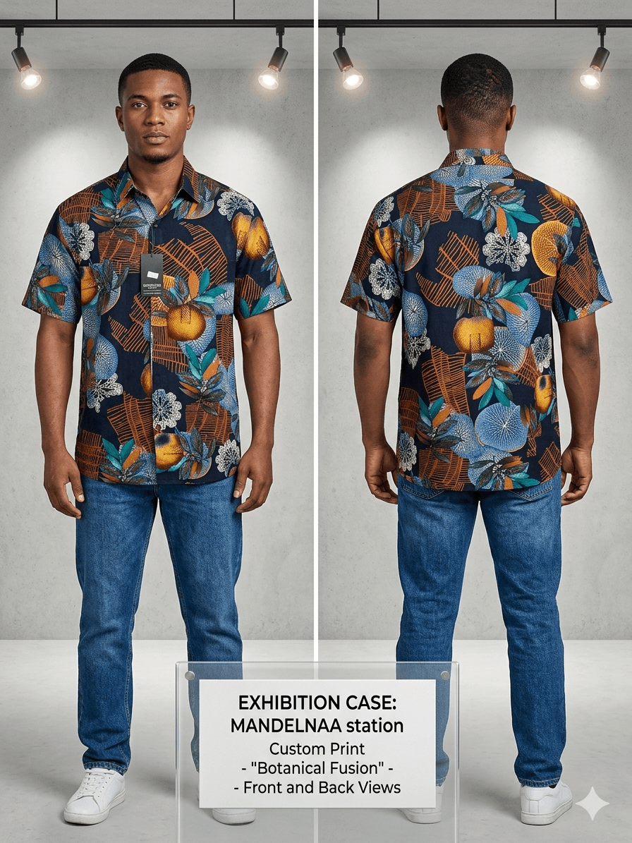 Mandelnaa Custom Print blue